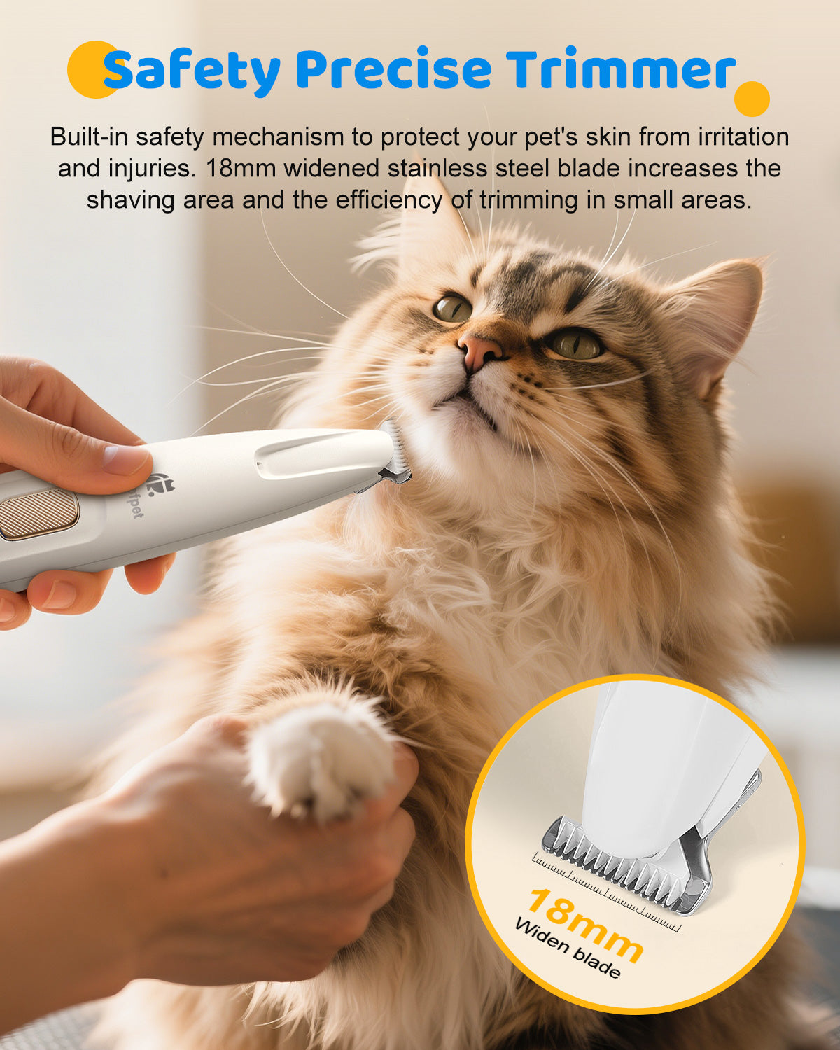 2025 Upgraded Safety Electric Paw Trimmer for Dogs and Cats Paw Cleaner