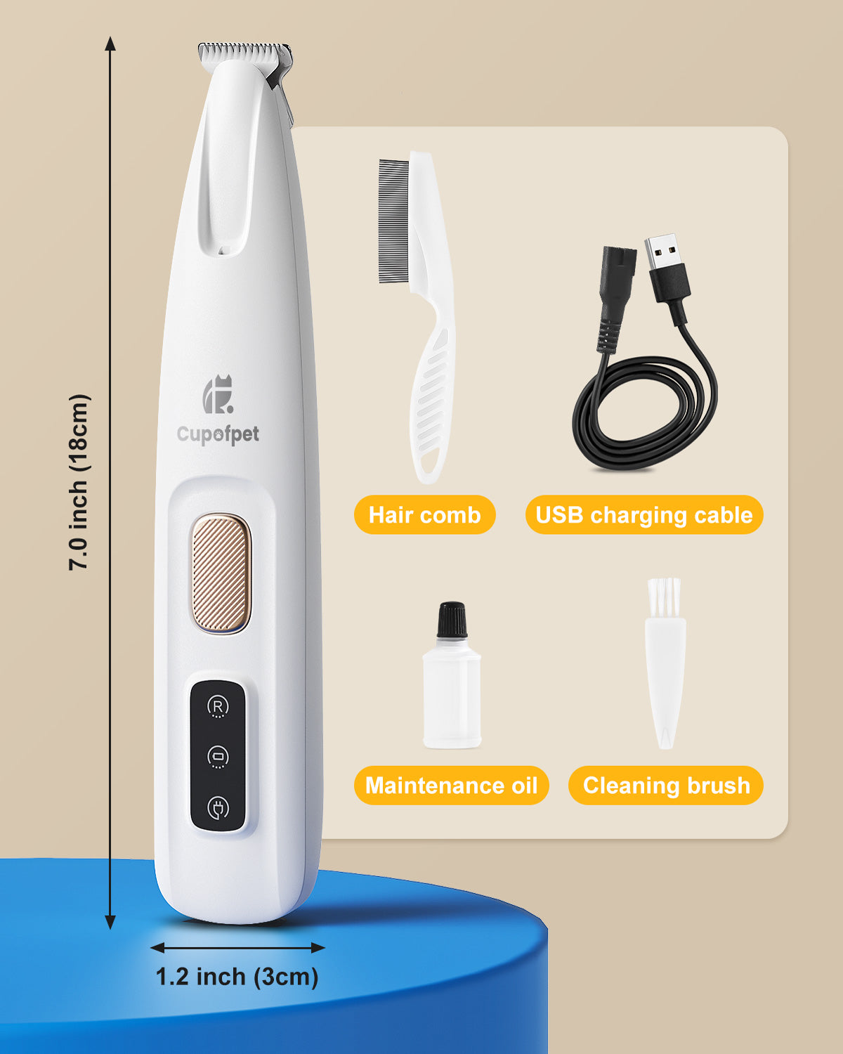 2025 Upgraded Safety Electric Paw Trimmer for Dogs and Cats Paw Cleaner